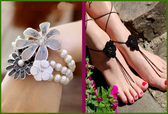Floral Bracelet/Anklet Floral Bracelet/Anklet